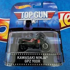 ミニカー Hot Wheels Kawasaki Ninja GPZ 900R Hot Wheels Retro Entertainment Top Gun Kawasaki Ninja GPZ